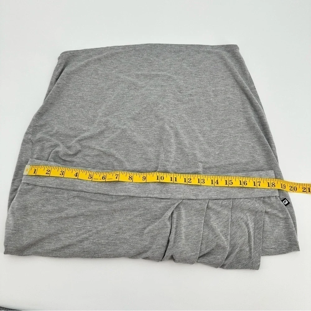 Fabletics Women’s Heathered Gray Soft Stretchy Fitted Wrap Skirt Plus Size XXL